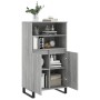 Aparador alto de madera contrachapada gris Sonoma 60x36x110 cm de vidaXL, Aparadores - Ref: Foro24-831498, Precio: 86,99 €, D...