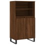 Aparador alto madera contrachapada marrón roble 60x36x110 cm de vidaXL, Aparadores - Ref: Foro24-831499, Precio: 87,06 €, Des...