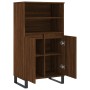 Aparador alto madera contrachapada marrón roble 60x36x110 cm de vidaXL, Aparadores - Ref: Foro24-831499, Precio: 87,06 €, Des...