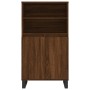 Aparador alto madera contrachapada marrón roble 60x36x110 cm de vidaXL, Aparadores - Ref: Foro24-831499, Precio: 86,37 €, Des...