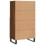 Aparador alto madera contrachapada marrón roble 60x36x110 cm de vidaXL, Aparadores - Ref: Foro24-831499, Precio: 86,37 €, Des...