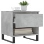 Center tables 2 units engineered wood gray concrete 50x46x50 cm by vidaXL, Coffee table - Ref: Foro24-830933, Price: 69,94 €,...