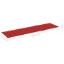 Tumbonas 2 uds madera maciza de teca con cojín rojo de vidaXL, Tumbonas - Ref: Foro24-3073192, Precio: 593,49 €, Descuento: %