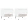 Center tables 2 pcs glossy white engineered wood 50x46x50 cm by vidaXL, Coffee table - Ref: Foro24-830913, Price: 65,53 €, Di...