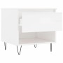 Center tables 2 pcs glossy white engineered wood 50x46x50 cm by vidaXL, Coffee table - Ref: Foro24-830913, Price: 65,53 €, Di...