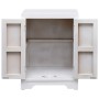 Mesita de noche madera de Paulownia blanco 38x28x52 cm de vidaXL, Mesitas de noche - Ref: Foro24-284073, Precio: 82,99 €, Des...