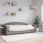 Sofa bed with taupe gray fabric mattress 100x200 cm by vidaXL, Beds and slatted bases - Ref: Foro24-3197520, Price: 392,23 €,...