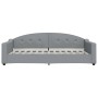 Sofa bed with light gray fabric mattress 100x200 cm by vidaXL, Beds and slatted bases - Ref: Foro24-3197517, Price: 336,99 €,...