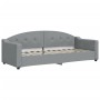 Sofa bed with light gray fabric mattress 80x200 cm by vidaXL, Beds and slatted bases - Ref: Foro24-3197507, Price: 330,12 €, ...