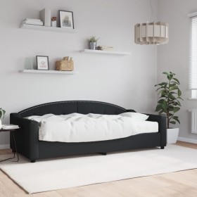 Sofa bed with black fabric mattress 90x200 cm by vidaXL, Beds and slatted bases - Ref: Foro24-3197514, Price: 346,24 €, Disco...