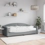 Sofa bed with light gray fabric mattress 90x200 cm by vidaXL, Beds and slatted bases - Ref: Foro24-3197512, Price: 346,24 €, ...