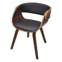 Bentwood and Faux Leather Dining Chair by vidaXL, dining chairs - Ref: Foro24-240708, Price: 158,05 €, Discount: %