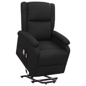 Black fabric elevating massage chair by vidaXL, Electric massage chairs - Ref: Foro24-329711, Price: 414,23 €, Discount: %