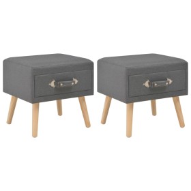 Nightstands 2 units 40x35x40 cm dark gray fabric by vidaXL, Nightstands - Ref: Foro24-276379, Price: 107,73 €, Discount: %