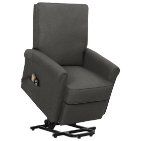 Sillón de masaje elevable tela gris oscuro de vidaXL, Sillones de masaje eléctricos - Ref: Foro24-329730, Precio: 267,99 €, D...