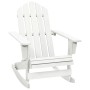 White wooden garden rocking chair by vidaXL, Garden chairs - Ref: Foro24-40861, Price: 99,78 €, Discount: %