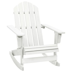 White wooden garden rocking chair by vidaXL, Garden chairs - Ref: Foro24-40861, Price: 99,99 €, Discount: %