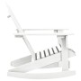 White wooden garden rocking chair by vidaXL, Garden chairs - Ref: Foro24-40861, Price: 99,78 €, Discount: %