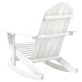 White wooden garden rocking chair by vidaXL, Garden chairs - Ref: Foro24-40861, Price: 99,78 €, Discount: %