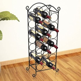 Weinregal aus Metall für 21 Flaschen von vidaXL, Weinregale - Ref: Foro24-50206, Preis: 35,21 €, Rabatt: %