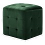 Mesitas de noche 2 unidades terciopelo verde 30x30x30 cm de vidaXL, Mesitas de noche - Ref: Foro24-249019, Precio: 76,42 €, D...