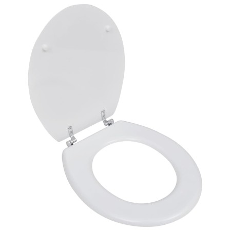 Asiento inodoro WC MDF tapa diseño blanco de vidaXL, Asientos de inodoros y bidés - Ref: Foro24-140801, Precio: 34,62 €, Desc...