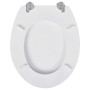 Asiento inodoro WC MDF tapa diseño blanco de vidaXL, Asientos de inodoros y bidés - Ref: Foro24-140801, Precio: 34,62 €, Desc...