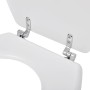 Asiento inodoro WC MDF tapa diseño blanco de vidaXL, Asientos de inodoros y bidés - Ref: Foro24-140801, Precio: 34,62 €, Desc...