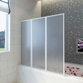 Shower screen with 3 folding panels, 117 x 120 cm by vidaXL, shower doors - Ref: Foro24-140784, Price: 119,64 €, Discount: %