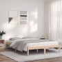 Estructura de cama madera maciza de pino 140x200 cm de vidaXL, Camas y somieres - Ref: Foro24-835754, Precio: 109,14 €, Descu...