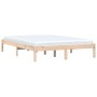 Solid pine wood bed frame 150x200 cm by vidaXL, Beds and slatted bases - Ref: Foro24-835757, Price: 114,48 €, Discount: %