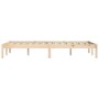 Solid pine wood bed frame 150x200 cm by vidaXL, Beds and slatted bases - Ref: Foro24-835757, Price: 114,48 €, Discount: %