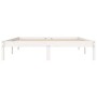 Estructura de cama madera maciza de pino blanco 150x200 cm de vidaXL, Camas y somieres - Ref: Foro24-835758, Precio: 136,19 €...