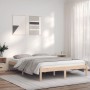 Solid pine wood bed frame 160x200 cm by vidaXL, Beds and slatted bases - Ref: Foro24-835760, Price: 118,06 €, Discount: %