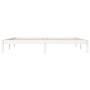 Estructura de cama madera maciza de pino blanco 180x200 cm de vidaXL, Camas y somieres - Ref: Foro24-835764, Precio: 144,67 €...