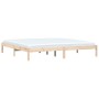 Estructura de cama de madera maciza de pino 200x200 cm de vidaXL, Camas y somieres - Ref: Foro24-835766, Precio: 127,11 €, De...