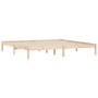 Estructura de cama de madera maciza de pino 200x200 cm de vidaXL, Camas y somieres - Ref: Foro24-835766, Precio: 127,11 €, De...