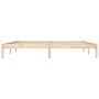 Estructura de cama de madera maciza de pino 200x200 cm de vidaXL, Camas y somieres - Ref: Foro24-835766, Precio: 127,11 €, De...