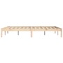 Estructura de cama de madera maciza de pino 200x200 cm de vidaXL, Camas y somieres - Ref: Foro24-835766, Precio: 127,11 €, De...