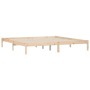 Estructura de cama de madera maciza de pino 200x200 cm de vidaXL, Camas y somieres - Ref: Foro24-835766, Precio: 127,11 €, De...