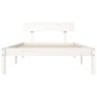 Estructura de cama madera maciza de pino blanco 90x200 cm de vidaXL, Camas y somieres - Ref: Foro24-835785, Precio: 110,69 €,...