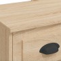 Dressing table with LED lights Sonoma oak 90x42x132.5 cm by vidaXL, Bedroom Dressers - Ref: Foro24-834973, Price: 104,29 €, D...