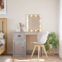 Dresser with concrete gray LED lights 90x42x132.5 cm by vidaXL, Bedroom Dressers - Ref: Foro24-834974, Price: 98,99 €, Discou...