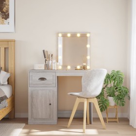 Dresser with LED lights in Sonoma gray 90x42x132.5 cm by vidaXL, Bedroom Dressers - Ref: Foro24-834976, Price: 74,77 €, Disco...