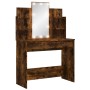 Dressing table with LED lights smoked oak 96x40x142 cm by vidaXL, Bedroom Dressers - Ref: Foro24-837897, Price: 92,46 €, Disc...