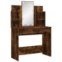 Dressing table with LED lights smoked oak 96x40x142 cm by vidaXL, Bedroom Dressers - Ref: Foro24-837897, Price: 92,46 €, Disc...