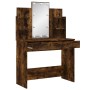 Dressing table with LED lights smoked oak 96x40x142 cm by vidaXL, Bedroom Dressers - Ref: Foro24-837897, Price: 92,46 €, Disc...