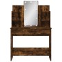 Dressing table with LED lights smoked oak 96x40x142 cm by vidaXL, Bedroom Dressers - Ref: Foro24-837897, Price: 92,46 €, Disc...