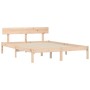 Estructura de cama madera maciza de pino 120x200 cm de vidaXL, Camas y somieres - Ref: Foro24-835790, Precio: 126,45 €, Descu...