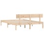 Estructura de cama madera maciza de pino 120x200 cm de vidaXL, Camas y somieres - Ref: Foro24-835790, Precio: 126,45 €, Descu...